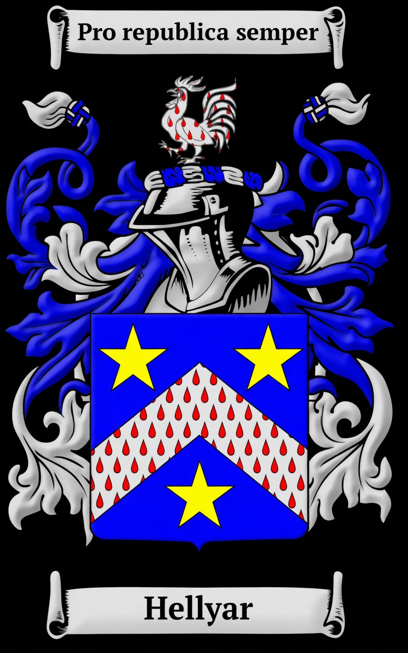 Hellyar Family Coat of Arms